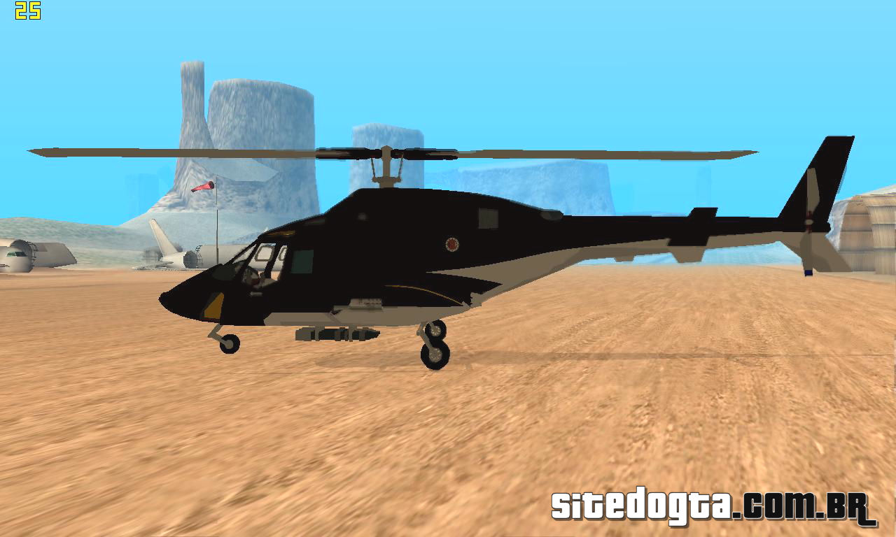 Helicóptero Airwolf para GTA San Andreas Site do GTA